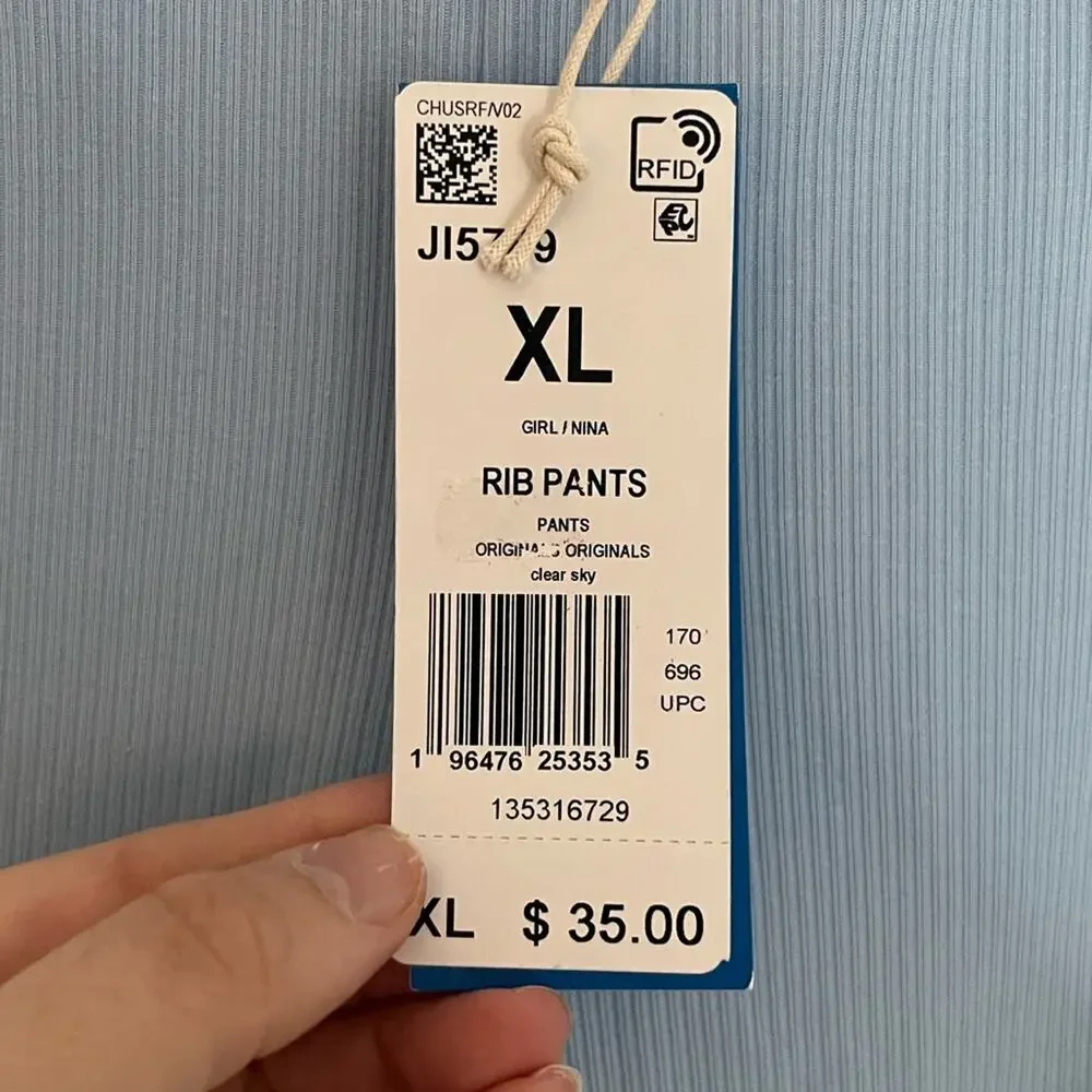 Adidas Kids Rib Pants Size XL - Picture 3 of 9
